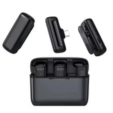 J13 Type-C Dual Wireless Lavalier Microphone with Charging Case Noise Reduction Mic for Vlogging