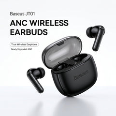 Baseus JT01 ANC Wireless Earbuds Bluetooth 5.2 Noise Cancelling Earphones