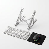 HP W10 Wireless RGB Mouse + X5 Bluetooth Keyboard + Adjustable Laptop Stand Combo with FREE Faah Mouse Pad