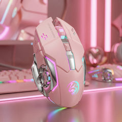 RGB Gaming Mouse V6 Wireless LED Backlit 3200 DPI Ergonomic Gaming Mouse for PC Laptop