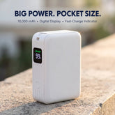 Mini 10000mAh Fast Charging Power Bank with Digital Display