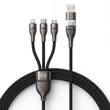 Flash Series II 3-in-1 200W Fast Charging Cable – Charge Multiple Devices with One Cable