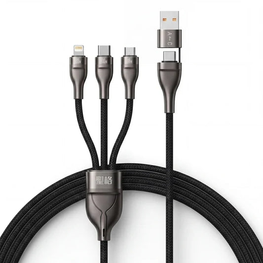 Flash Series II 3-in-1 200W Fast Charging Cable – Charge Multiple Devices with One Cable