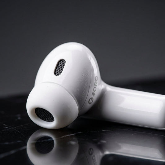 Zoro White TWS Wireless Earbuds – Bluetooth 5.3 Hi-Fi Stereo Earbuds with Touch Control & Long Battery Life