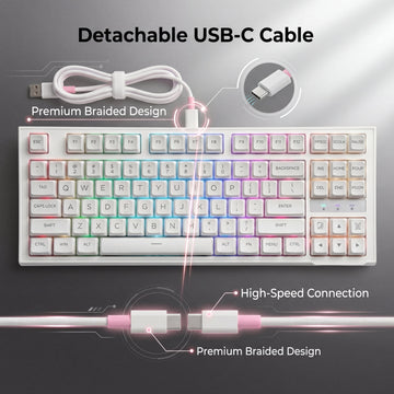 Langyan RGB Mechanical Gaming Keyboard – Compact TKL Mechanical Keyboard for Gaming, Typing & Productivity