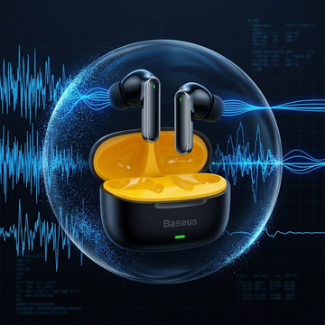 Baseus ANC Wireless Earbuds – Premium Active Noise Cancelling Earbuds with Crystal Clear Sound & Long Battery Life