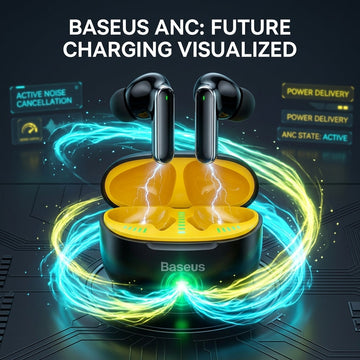 Baseus ANC Wireless Earbuds – Premium Noise Cancellation, Crystal Clear Calls & Immersive Sound
