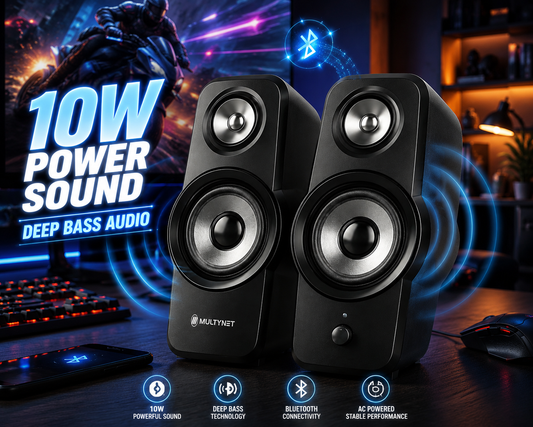 Multynet AC-800 Bluetooth Power Speaker – Premium Sound for TV, Gaming & Home Entertainment