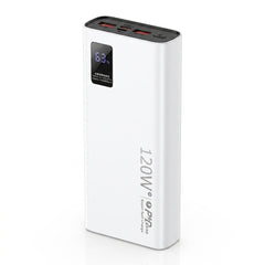 120W 20,000mAh Fast Charging Power Bank with Digital Display – 3-Port Super Fast Charger
