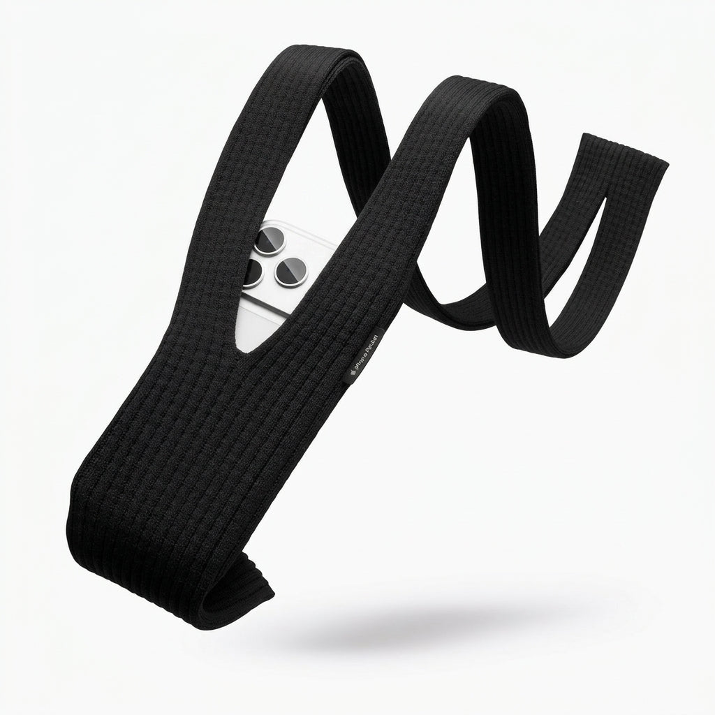 Apple iPhone Pocket Sleeve Holder for All iPhone Models – Stretchable Knitted Phone Carry Pouch