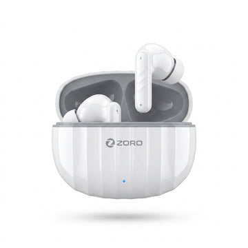 ZORO White TWS Wireless Earbuds Bluetooth Earphones