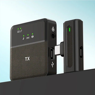 SX8 Type-C Wireless Lavalier Microphone Noise Cancelling Mini Mic for Vlogging & Interviews