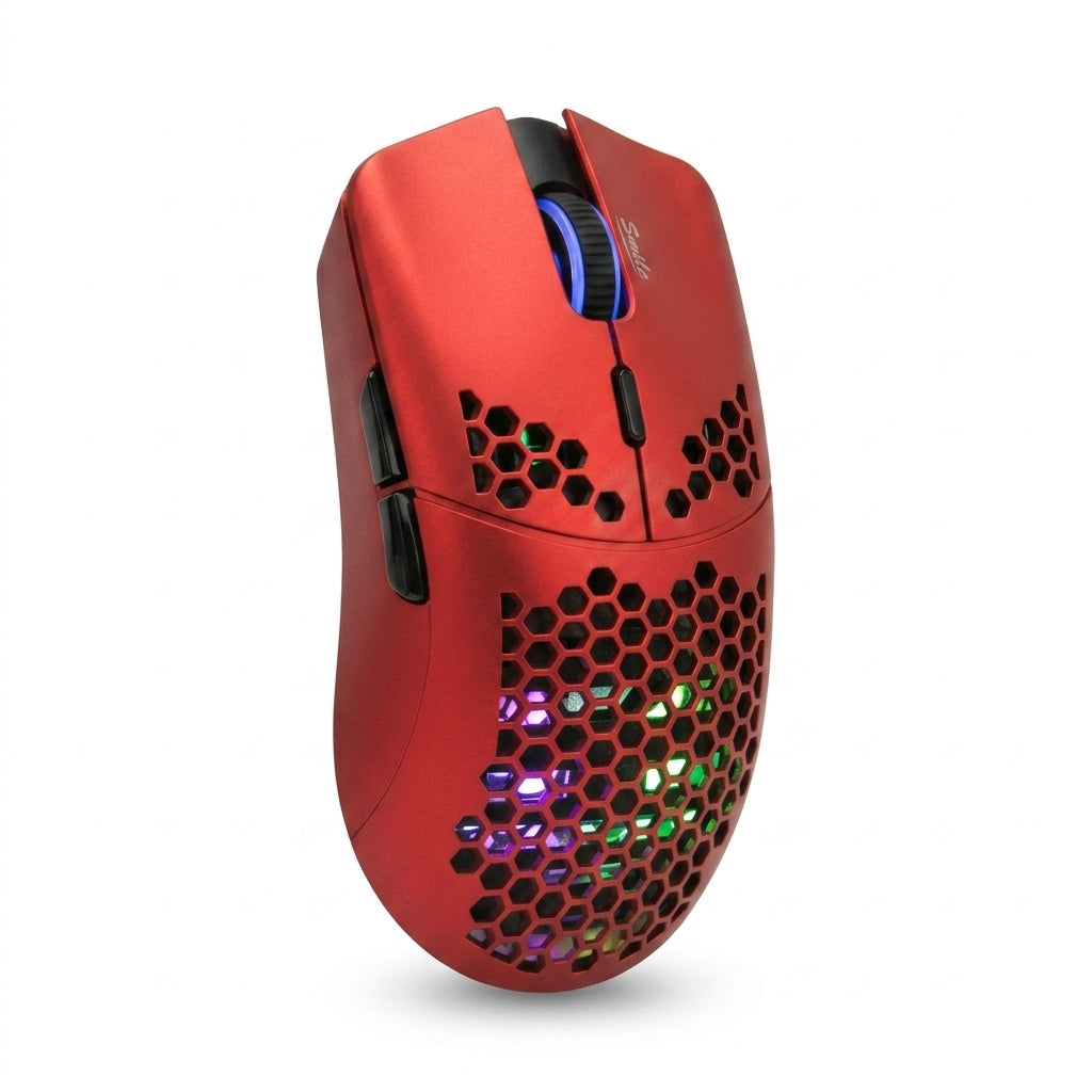 MS10 Wireless RGB Rechargeable Gaming Mouse Lightweight Honeycomb Gaming Mouse