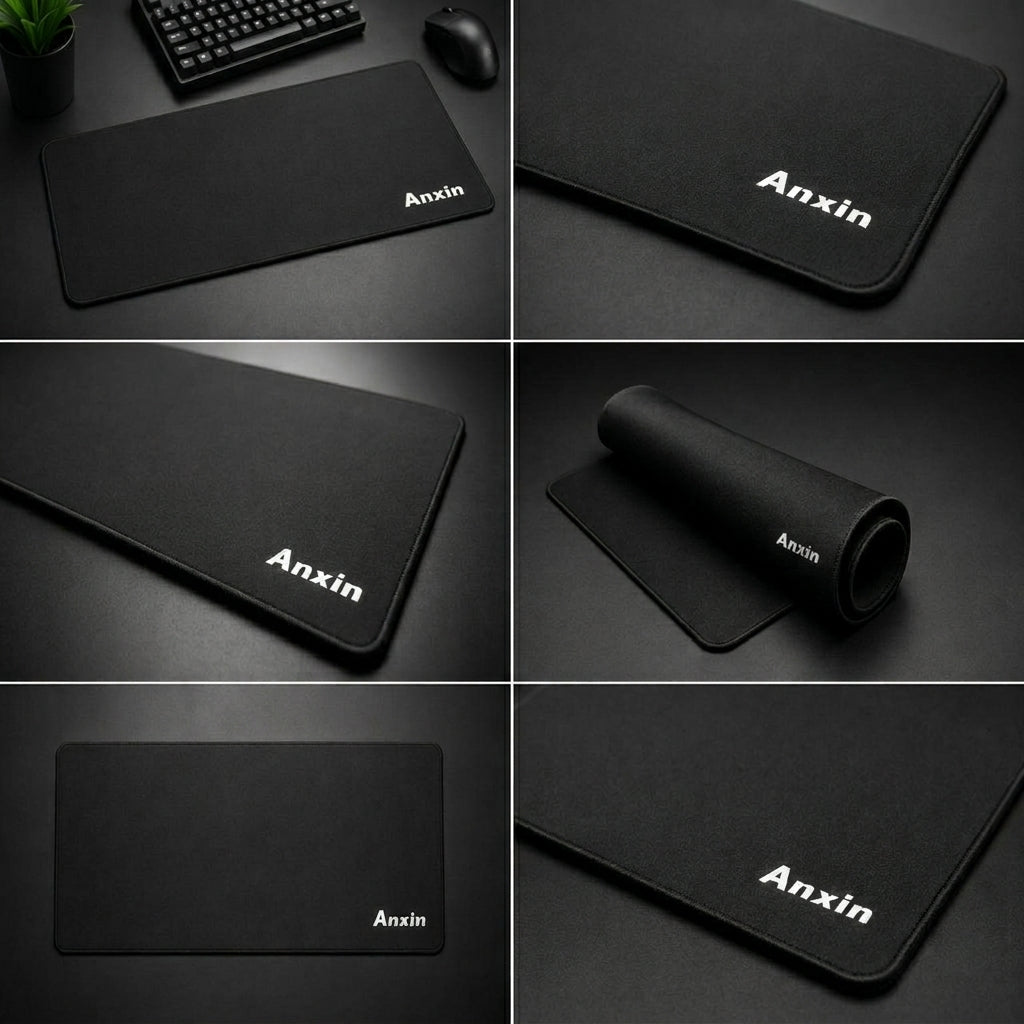 Anxin Extended Gaming Mouse Pad Large Desk Mat with Stitched Edges, Non-Slip, Smooth Surface, Office & Home Setup