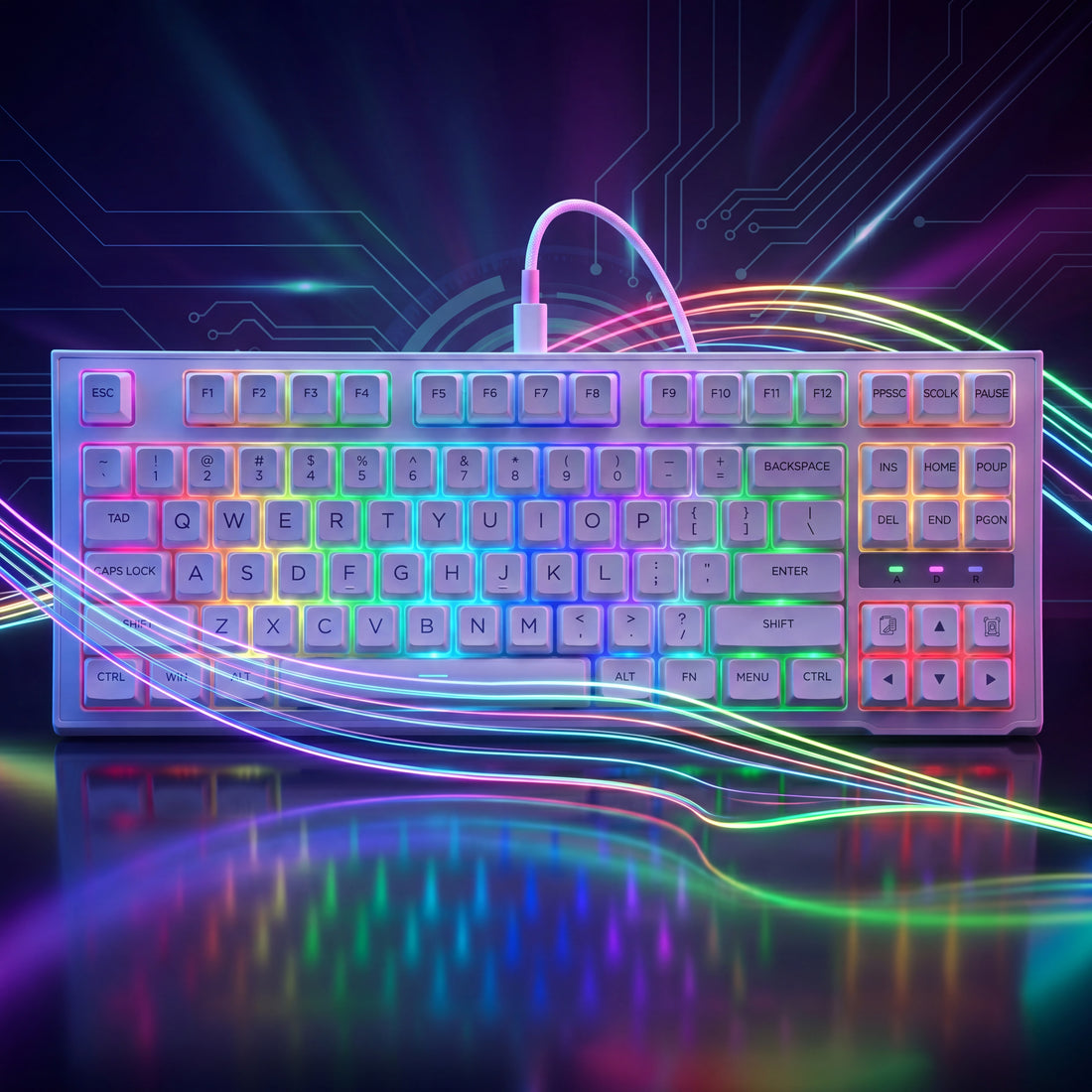 Langyan RGB Mechanical Gaming Keyboard TKL Wired USB-C RGB Backlit Keyboard