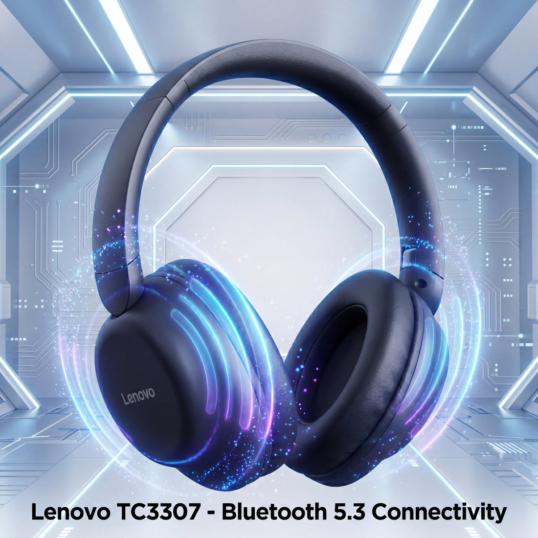 Original Lenovo TC3307 Gaming Headphones Wireless Bluetooth 5.3 Foldable Stereo Headset