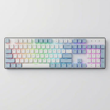 LUMO LM2104 Mechanical Gaming Keyboard RGB Back-lit USB Wired Keyboard for PC & Laptop Gamers