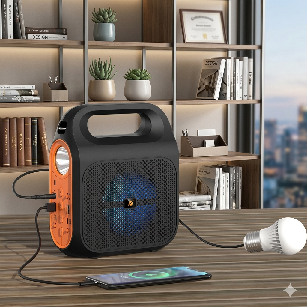 portable speaker with handle easy carry design