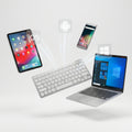 slim wireless keyboard close up keys