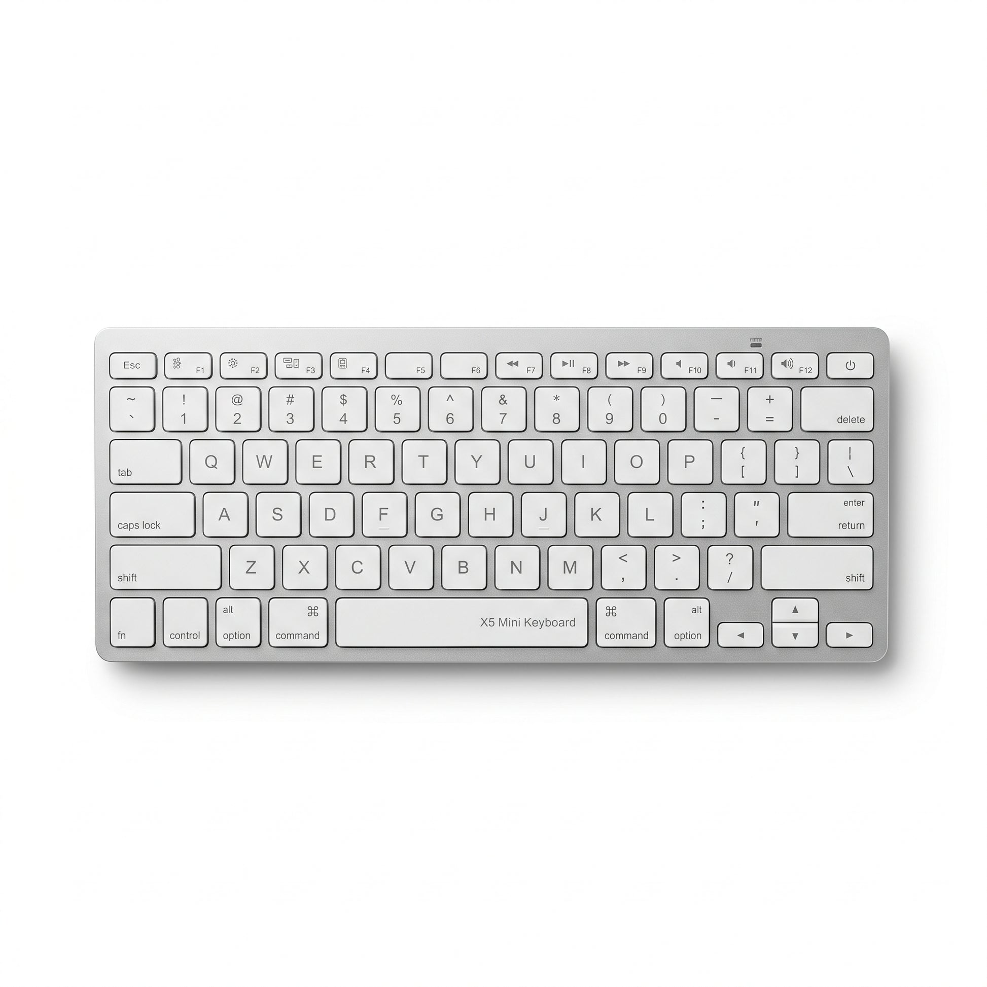 ultra thin wireless bluetooth keyboard x5 white