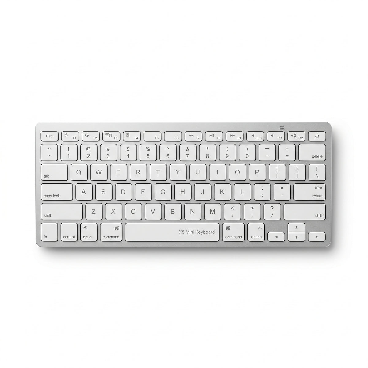 ultra thin wireless bluetooth keyboard x5 white